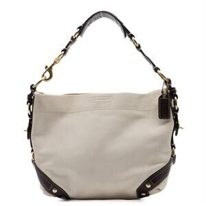 Coach Carly Leather Shoulder Hobo Bag
